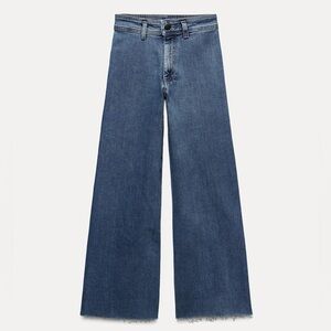 Zara The Marine Straight Wide Leg Jeans